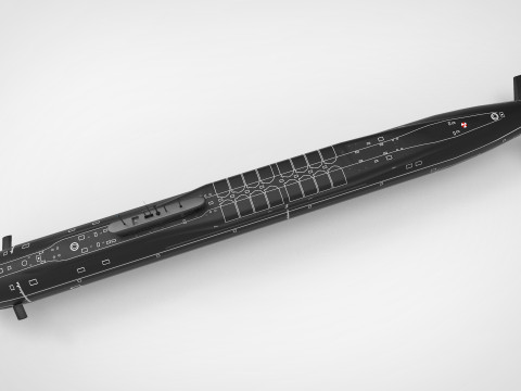 Yuri dolgorukiy submarine 3D Model