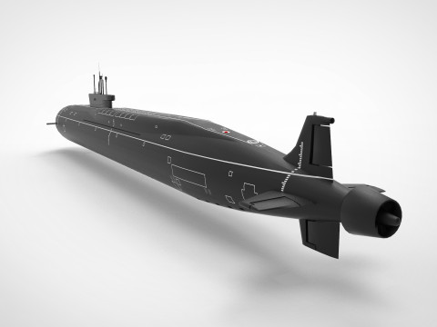 Yuri dolgorukiy submarine 3D Model