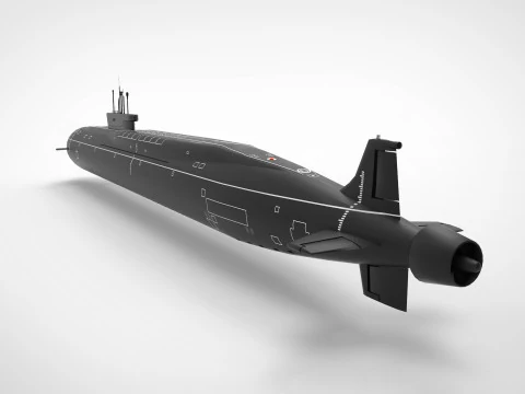 Yuri dolgorukiy submarine 3D Model