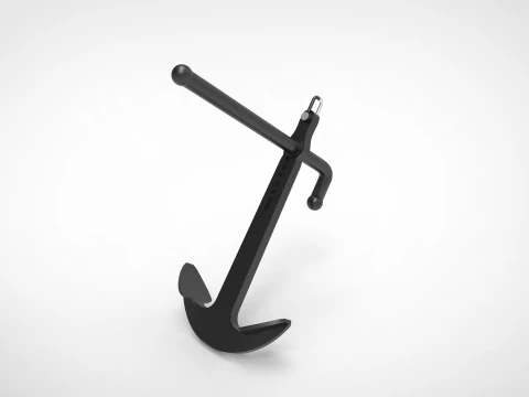 Admiralit&auml;tsanker 3D Modell