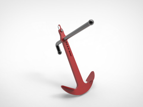Admiralty anchor Modello 3D