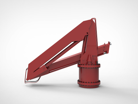Ship crane Model 3D