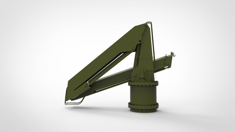 Ship crane 3D Model .c4d .max .obj .3ds .fbx .stl .blend