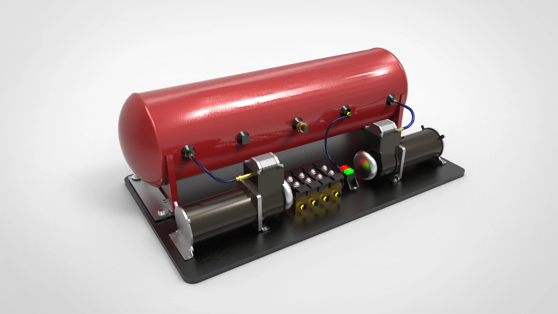 Air suspension 3D Model .c4d .max .obj .3ds .fbx .stl .blend 