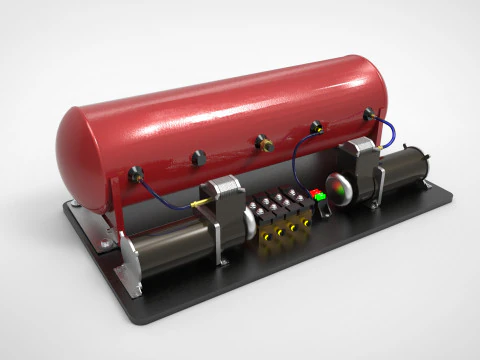 エアサスペンション 3Dモデル