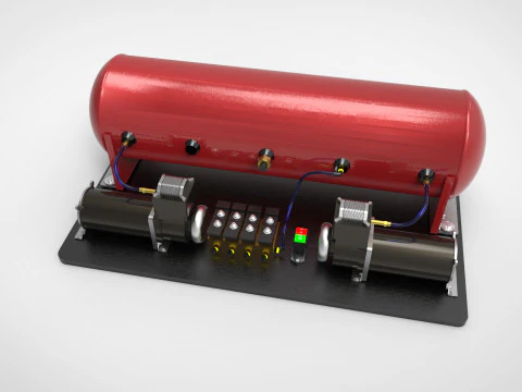Air suspension 3D Model