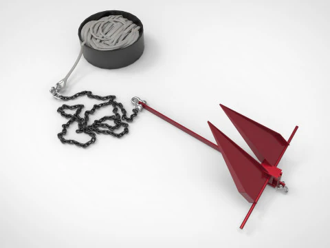 Equipamento para barco &acirc;ncora Modelo 3D