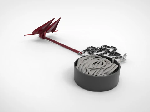 Equipamento para barco &acirc;ncora Modelo 3D