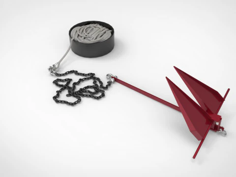 Equipamento para barco &acirc;ncora Modelo 3D