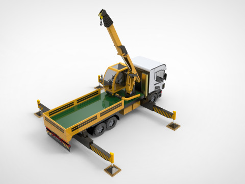 Articulating crane 3Dモデル