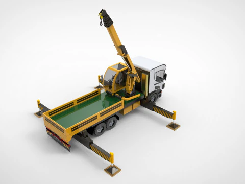 Gru articolata Modello 3D