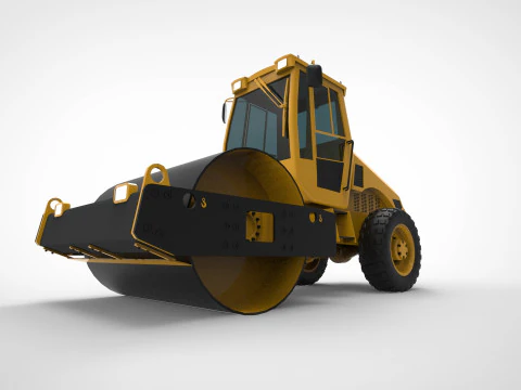 Asphalt roller 3D Model