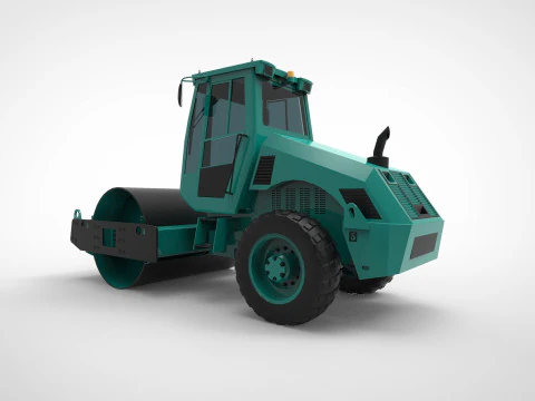 Asphalt roller 3D Model