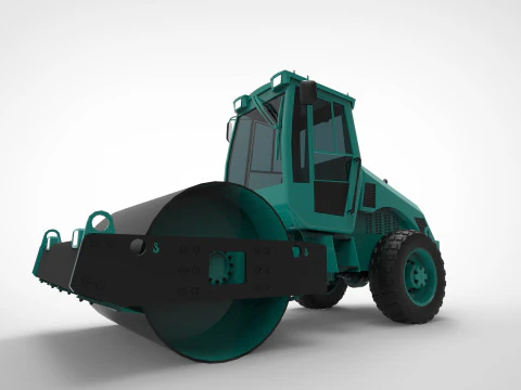 Asphalt roller 3D Model