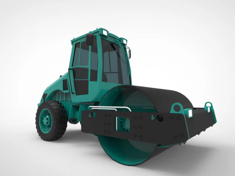 Asphalt roller 3D Model