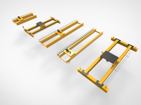 Overhead crane Modello 3D
