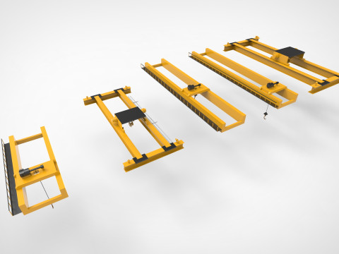 Overhead crane 3D-Modell