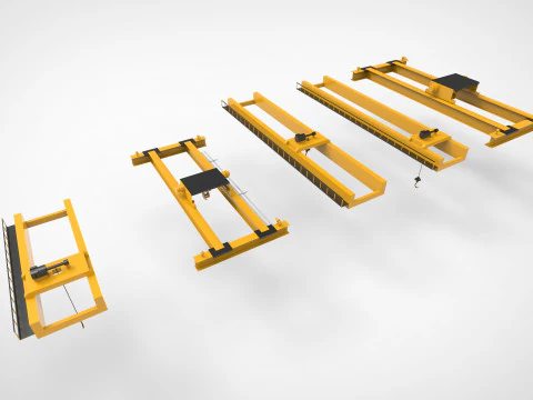 Overhead crane 3D Model
