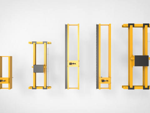 Overhead crane 3D-Modell