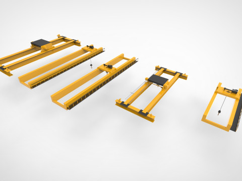 Overhead crane 3D-Modell