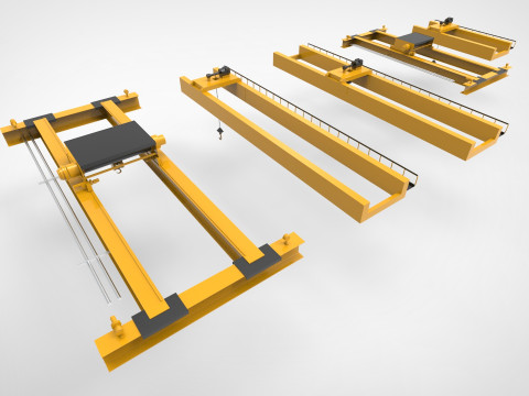 Overhead crane 3D-Modell