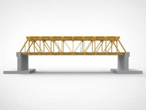 Bridge Street Road Construction 3D Model
