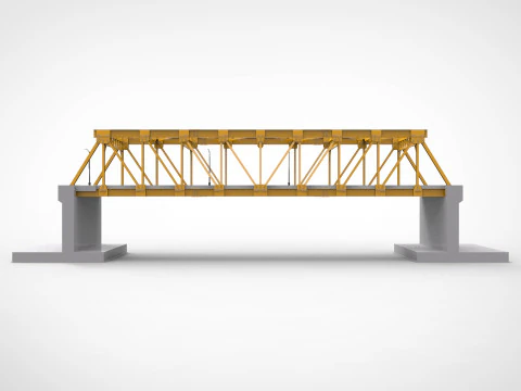 Constru&ccedil;&atilde;o de estradas na Bridge Street Modelo 3D