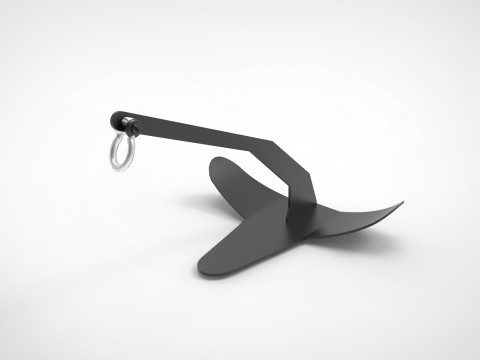 Bruche anchor 3D 모델
