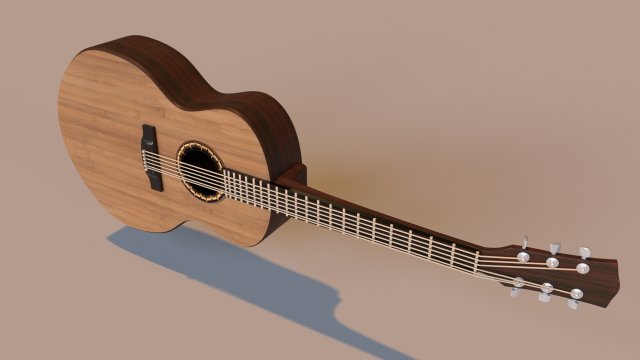 guitar 3D Modell .c4d .max .obj .3ds .fbx .stl .blend
