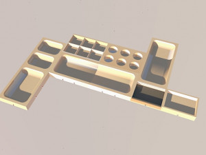 modular workbench organizer 3D-Druckmodell