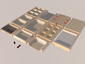 modular workbench organizer 3D-Druckmodell