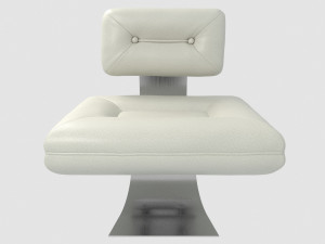 aran lounge chair and ottoman by oscar niemeyer Model 3D