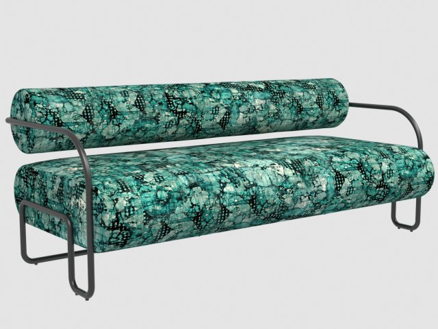 ardent sofa black powder by kelly wearstler max fbx obj 3D Модель .c4d .max .obj .3ds .fbx .stl .blend 