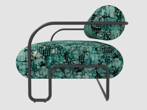 ardent sofa black powder by kelly wearstler max fbx obj 3D Модель