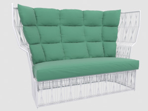 calyx outdoor sofa by kenneth cobonpue kezu max fbx obj 3Dモデル
