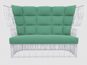 calyx outdoor sofa by kenneth cobonpue kezu max fbx obj Modelo 3D