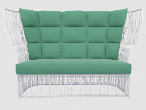 calyx outdoor sofa by kenneth cobonpue kezu max fbx obj 3D Model