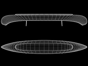 canoa original design bench imperfetto lab max fbx obj 3D Model