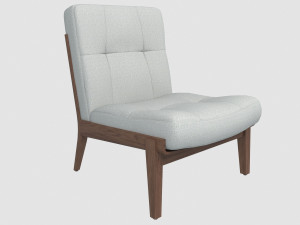 capo armless lounge chair neri hu 781 max fbx obj 3Dモデル