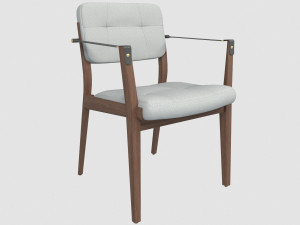 capo dining chair neri hu max fbx obj 3D-Modell