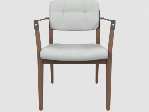 capo dining chair neri hu max fbx obj Modelo 3D