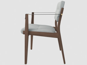 capo dining chair neri hu max fbx obj Modelo 3D