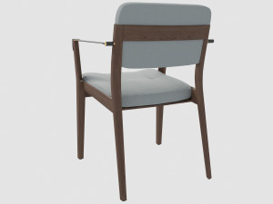 capo dining chair neri hu max fbx obj Modelo 3D