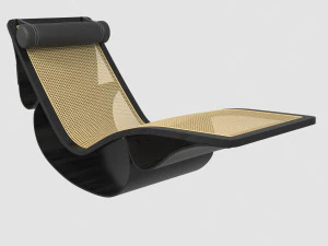 chaise longue rio oscar niemeyer max fbx obj Modèle 3D