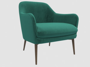 charmy armchair velvet green pols potten max fbx obj 3D Model