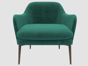 charmy armchair velvet green pols potten max fbx obj 3D Model