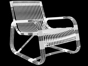 curve lounge chair by cane-line max fbx obj 3D Model