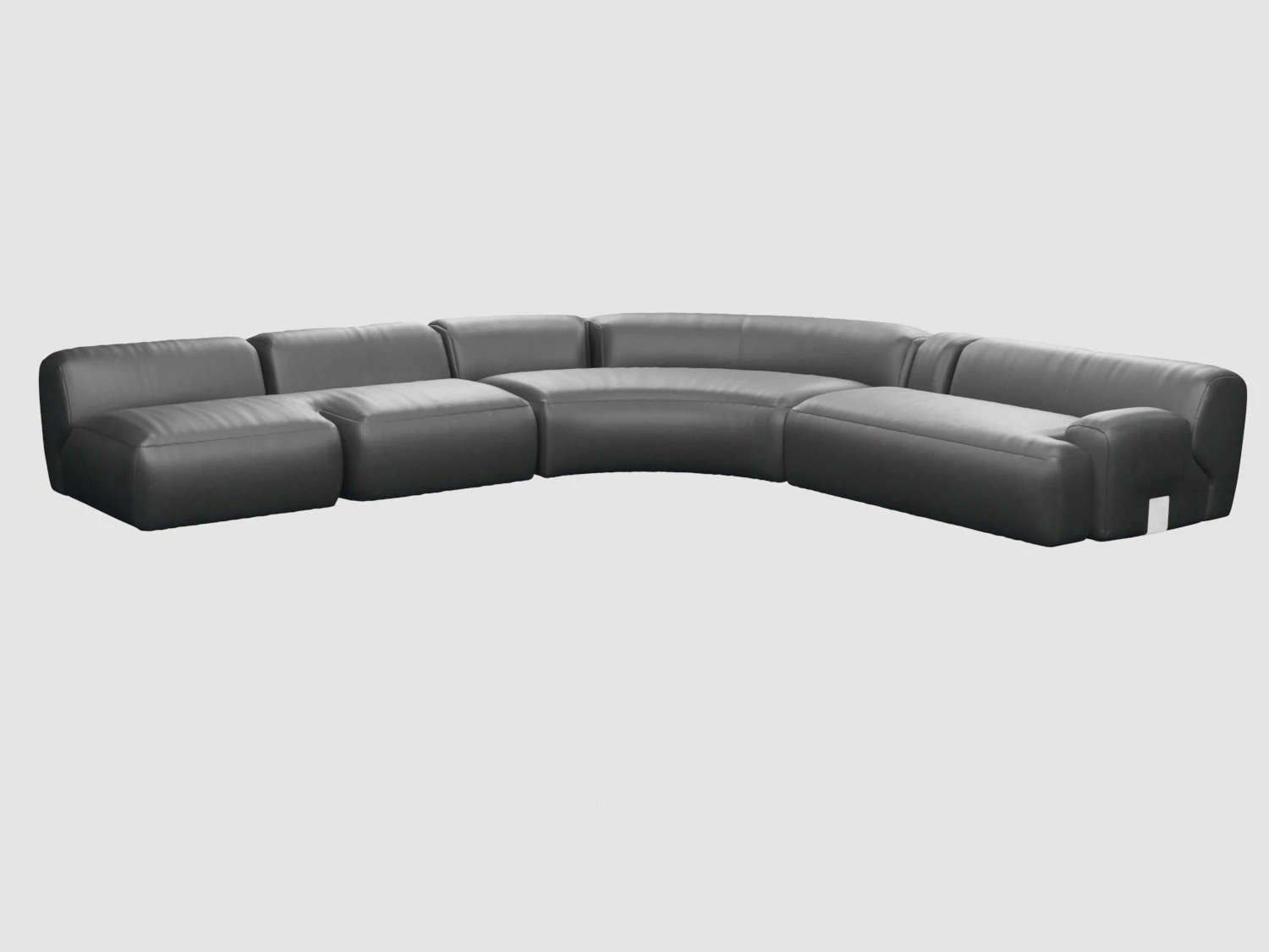 vincenzo de cotiis dc0706 sofa black leather 3D Model .c4d .max .obj .3ds .fbx .stl .blend 
