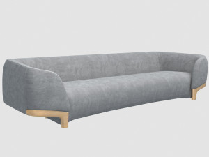 vincenzo de cotiis dc1626b sofa gold leg 3D Model