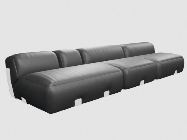vicenzo de cotiis dc0705a sofa 3D Modell .c4d .max .obj .3ds .fbx .stl .blend